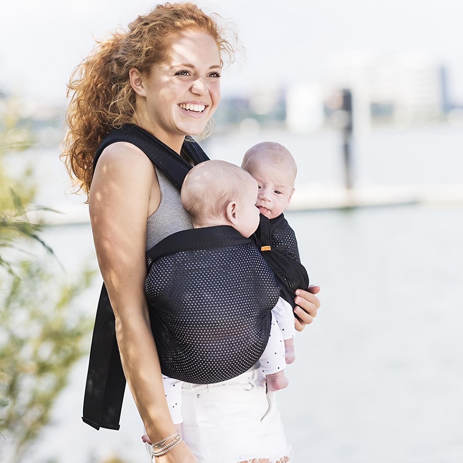 Minimonkey - Porte bébé pour jumeaux Twin mesh