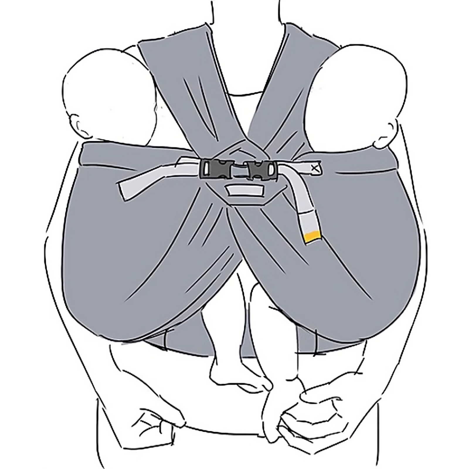 Porte bébé pour jumeaux Twin mesh (Minimonkey) - Image 1