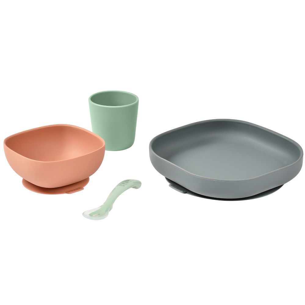 Coffret repas en silicone Minéral (4 pièces) (Béaba) - Image 6