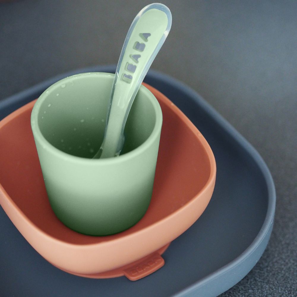 Coffret repas en silicone Minéral (4 pièces) (Béaba) - Image 4