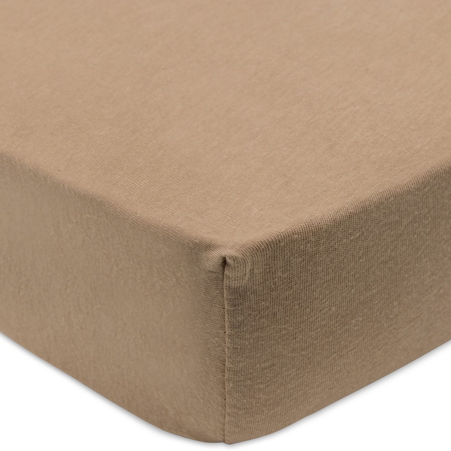 Lot de 2 draps housses en jersey Sea Green-Biscuit (40 x 80 cm) (Jollein) - Image 1