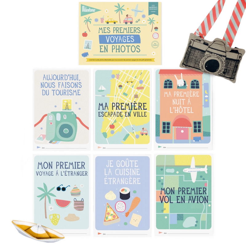 Cartes étapes Mes premiers voyages en photos (6 cartes) (Milestone) - Image 1