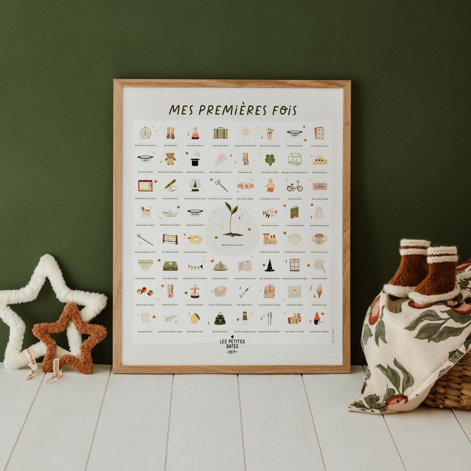 Les Petites Dates - Affiche Mes Premières Fois Léa le Pivert (40x50 cm)