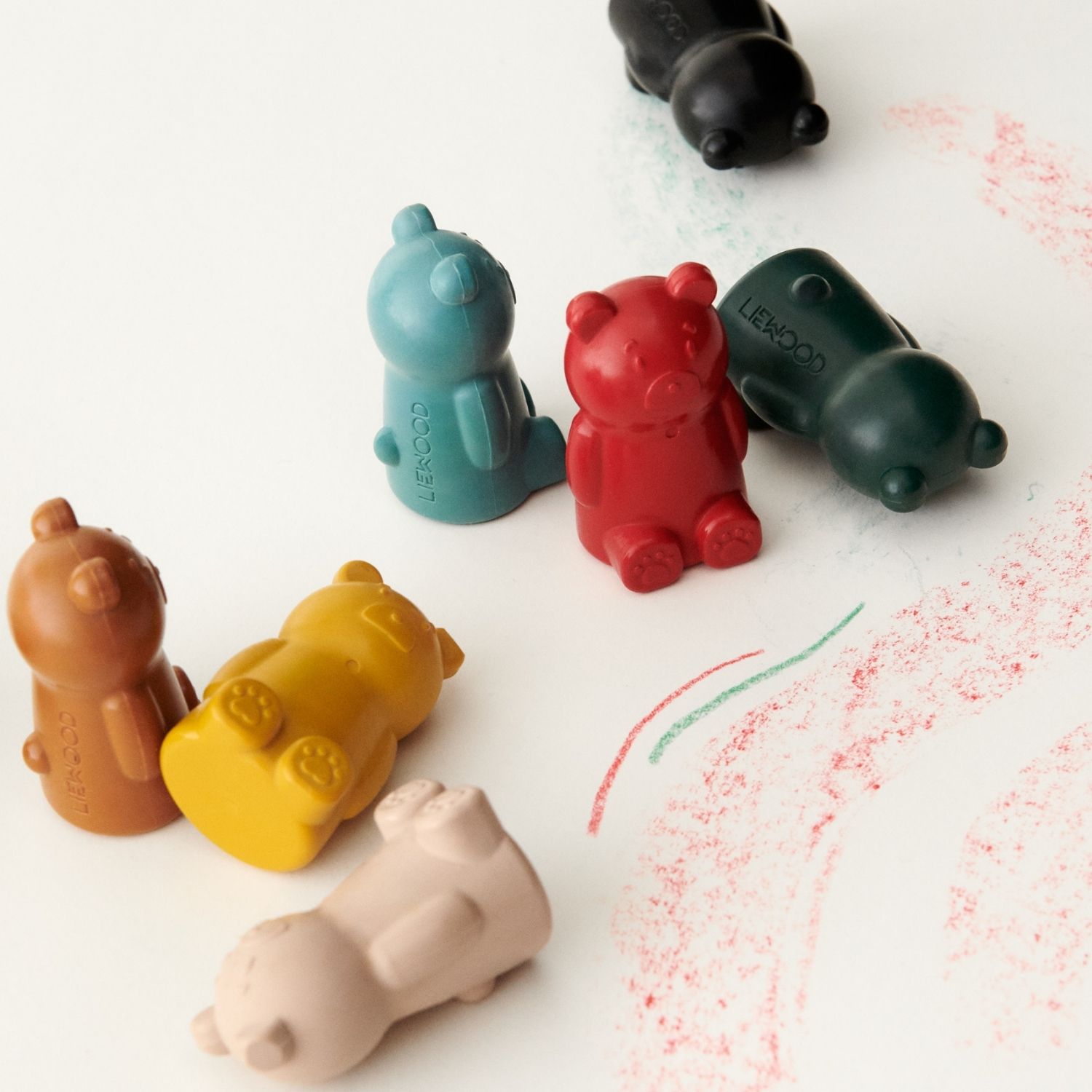 Liewood - Lot de 9 crayons de couleurs Wallace