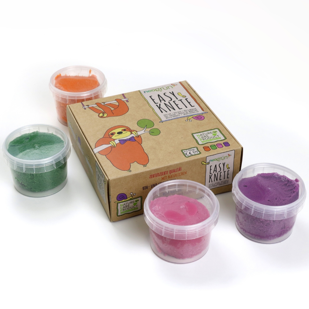 Coffret Loki pâte à modeler naturelle et vegan (assort. 4 pots) (Neogrün) - Image 7