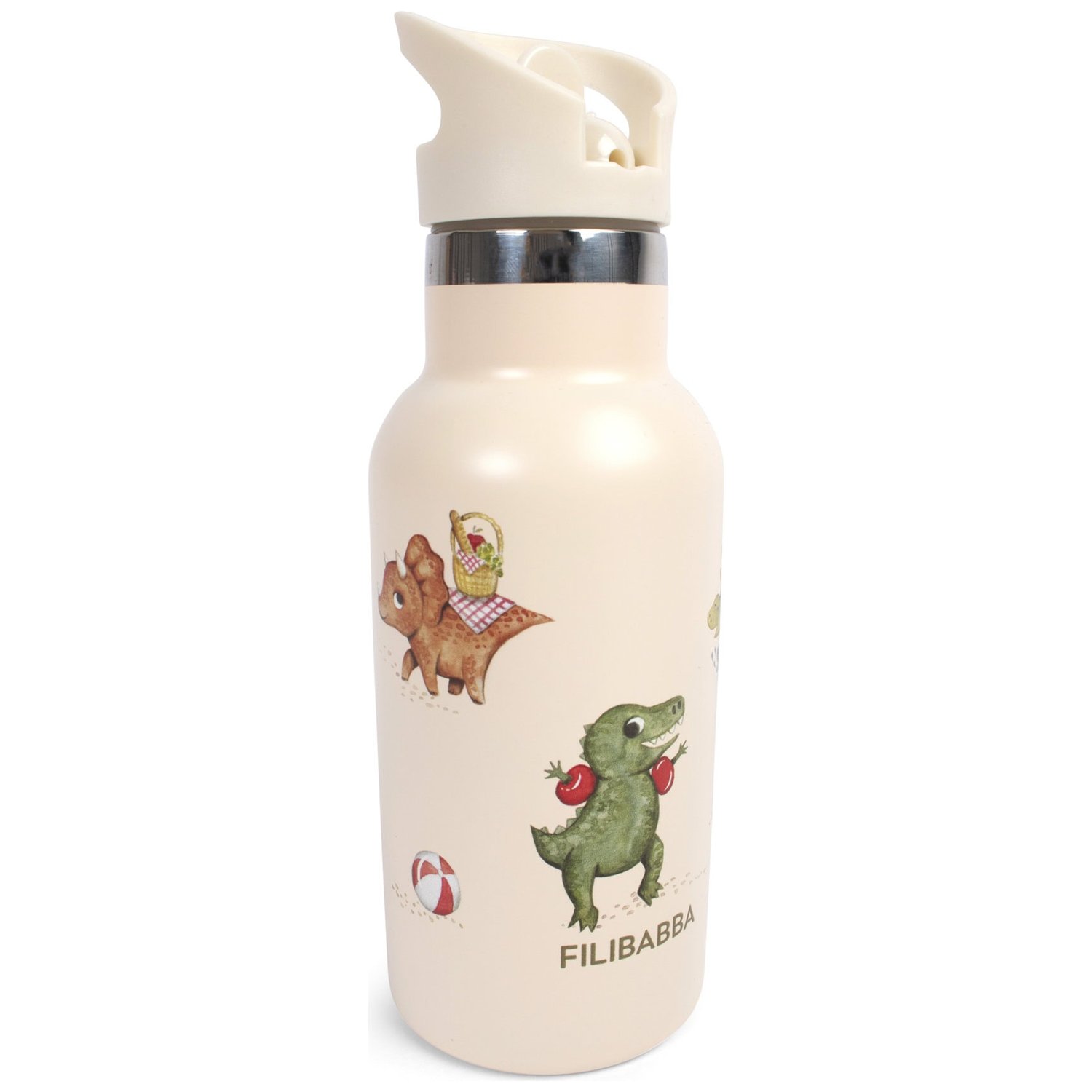 Gourde en acier inoxydable Dino Beach (Filibabba) - Image 1