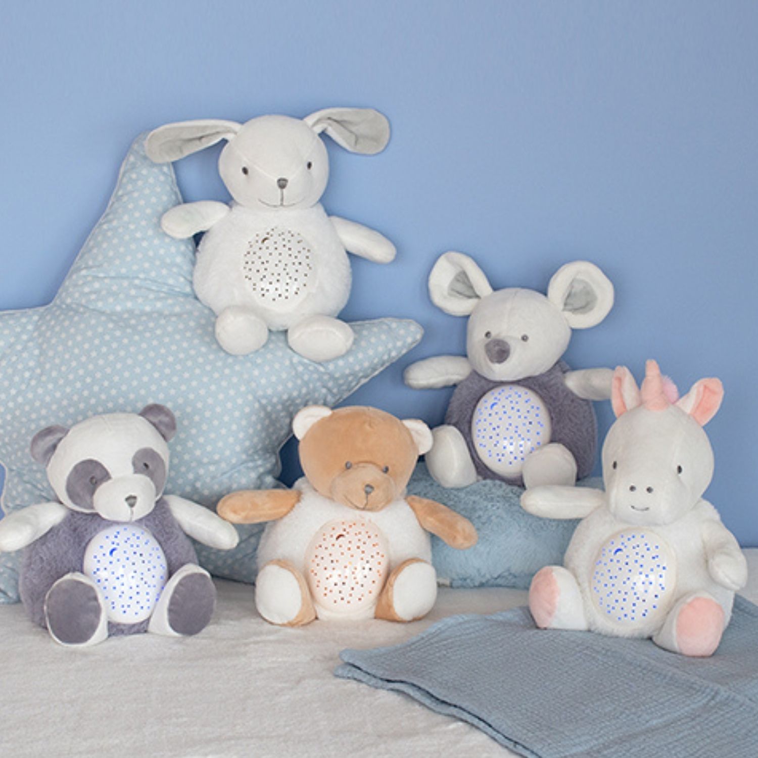 Peluche veilleuse musicale Panda (20 cm) (Doudou et Compagnie) - Image 1