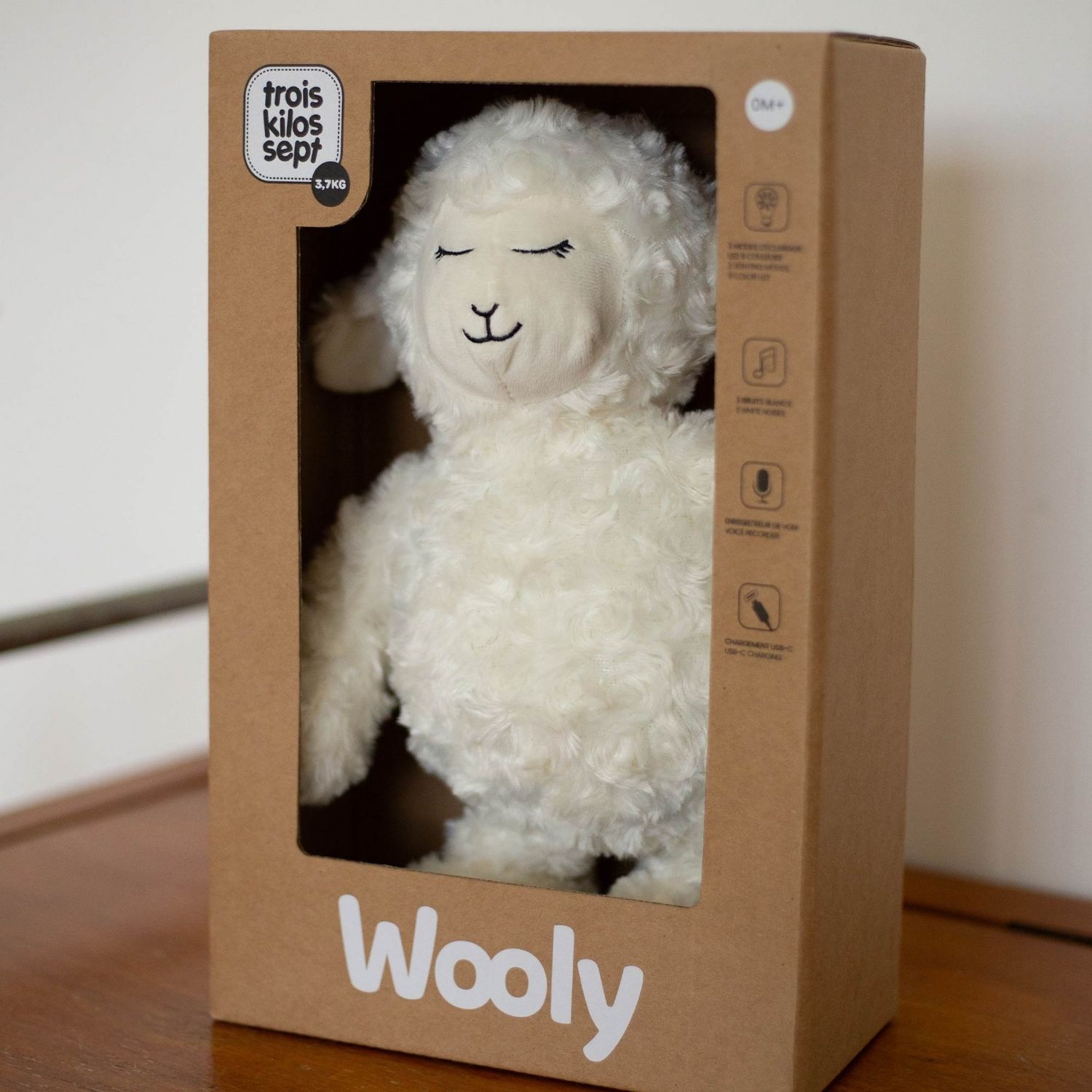 Veilleuse peluche Wooly (32 cm) (Trois Kilos Sept) - Image 6