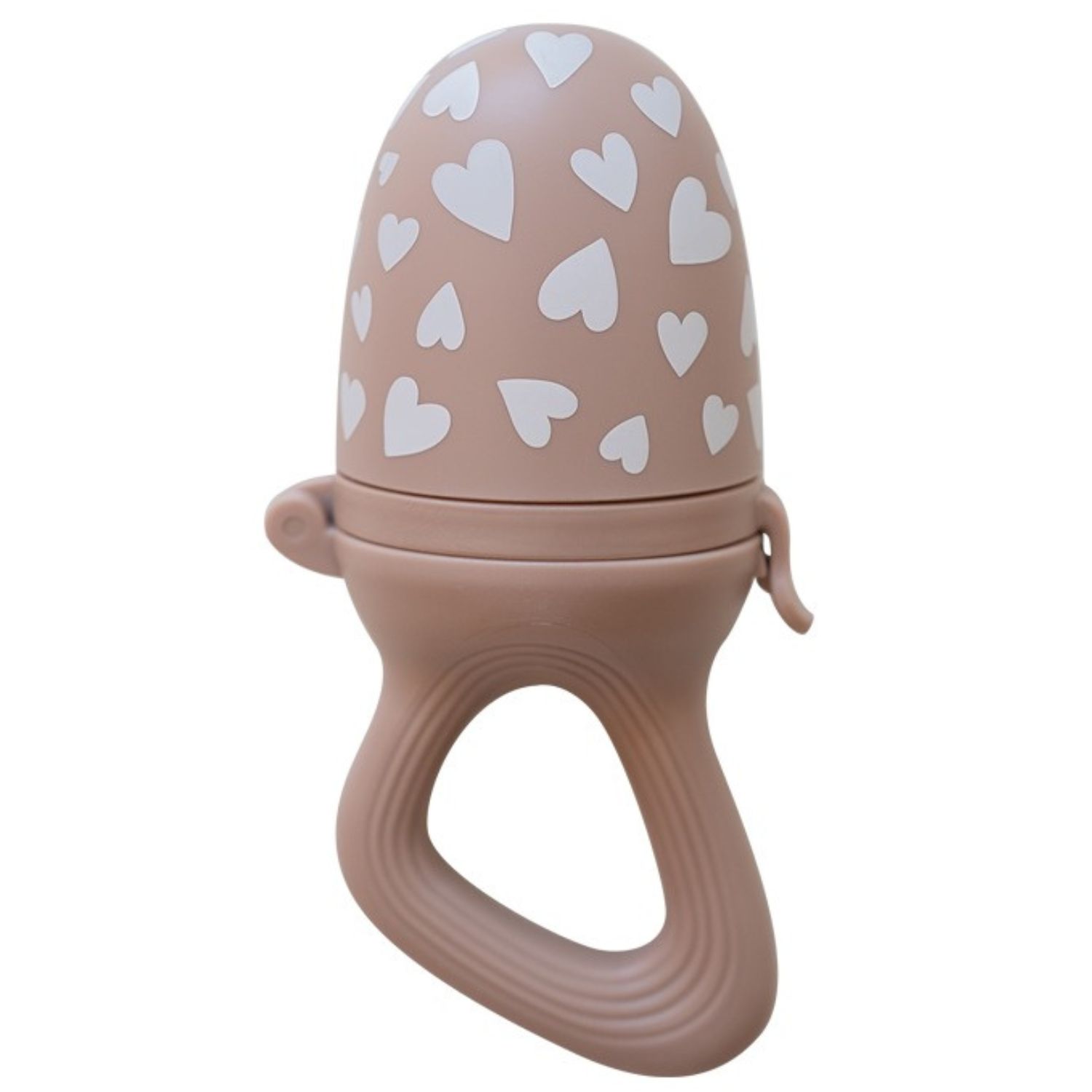 Zakuw - Sucette grignoteuse et 4 embouts Fall In Love taupe rose