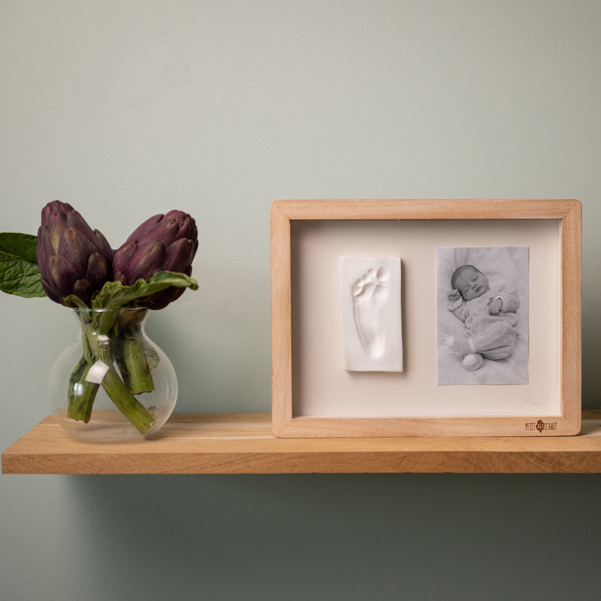 Cadre photo empreintes Classique Ivy Grey (Petit Artichaut) - Image 6