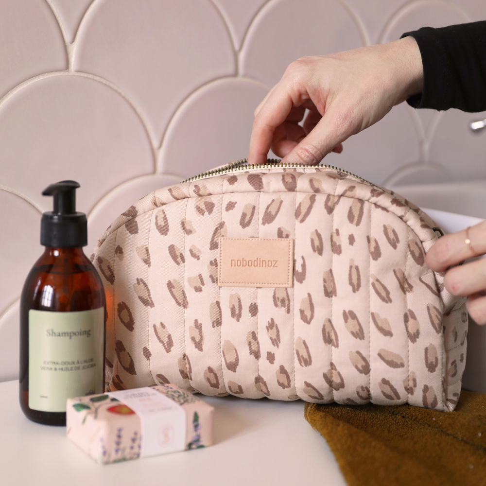 Trousse de toilette imperméable Hyde Park Leonie Latte (Nobodinoz) - Image 2