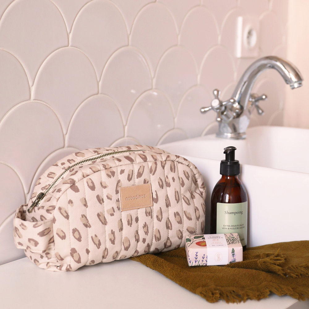 Trousse de toilette imperméable Hyde Park Leonie Latte (Nobodinoz) - Image 3
