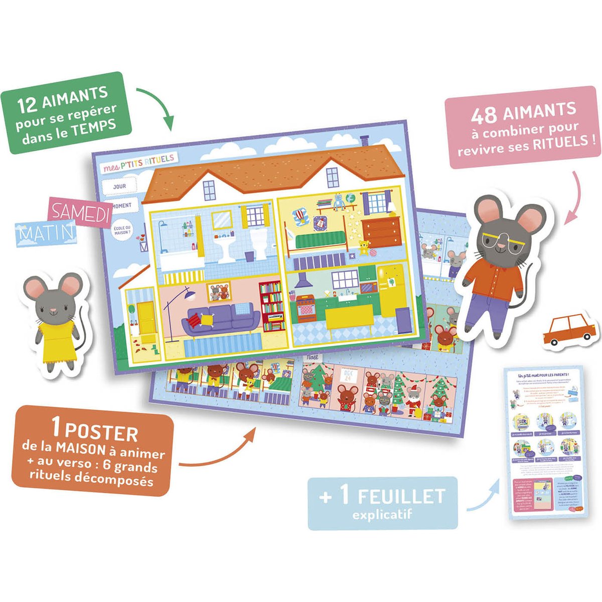 Ma pochette d'aimants Mes p'tits rituels