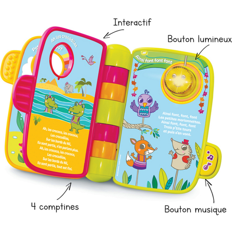 P'tit livre enchanté Mes premières comptines (VTech) - Image 1