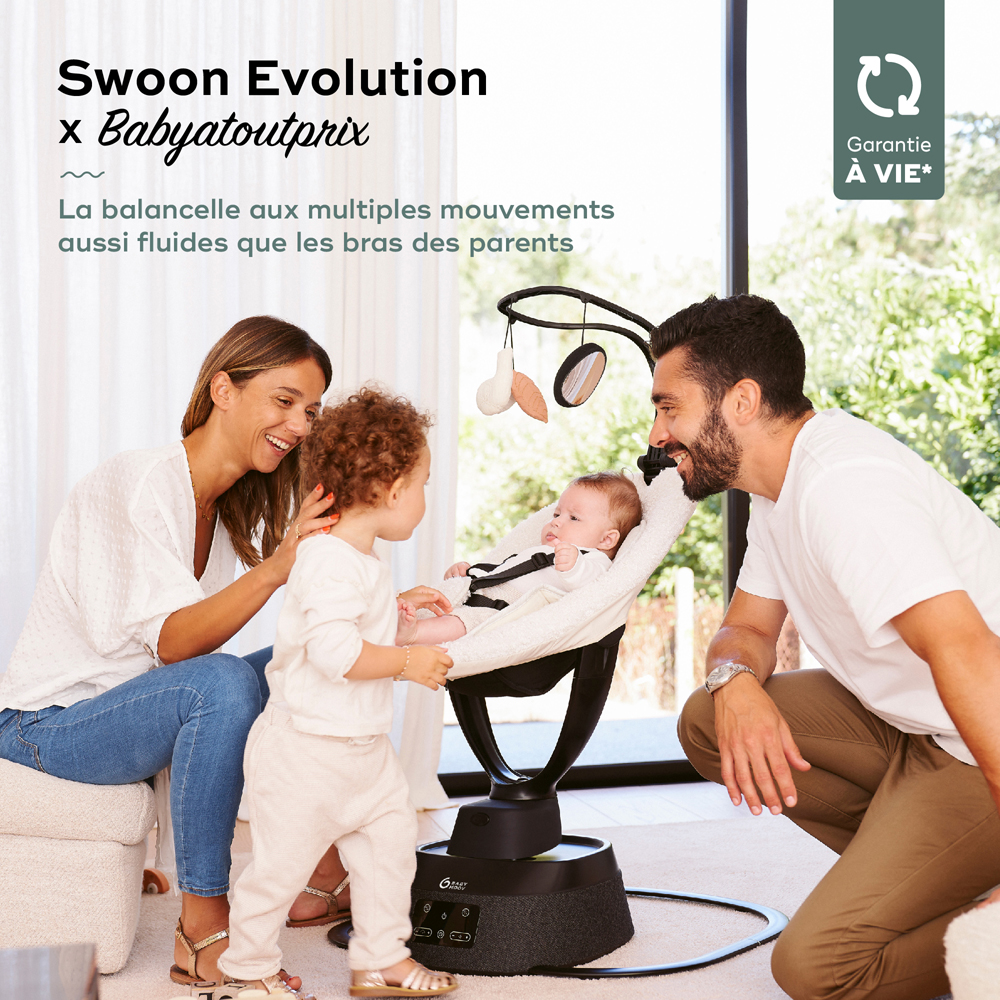 Balancelle Swoon Evolution Curl White X Babyatouprix (Babymoov) - Image 1