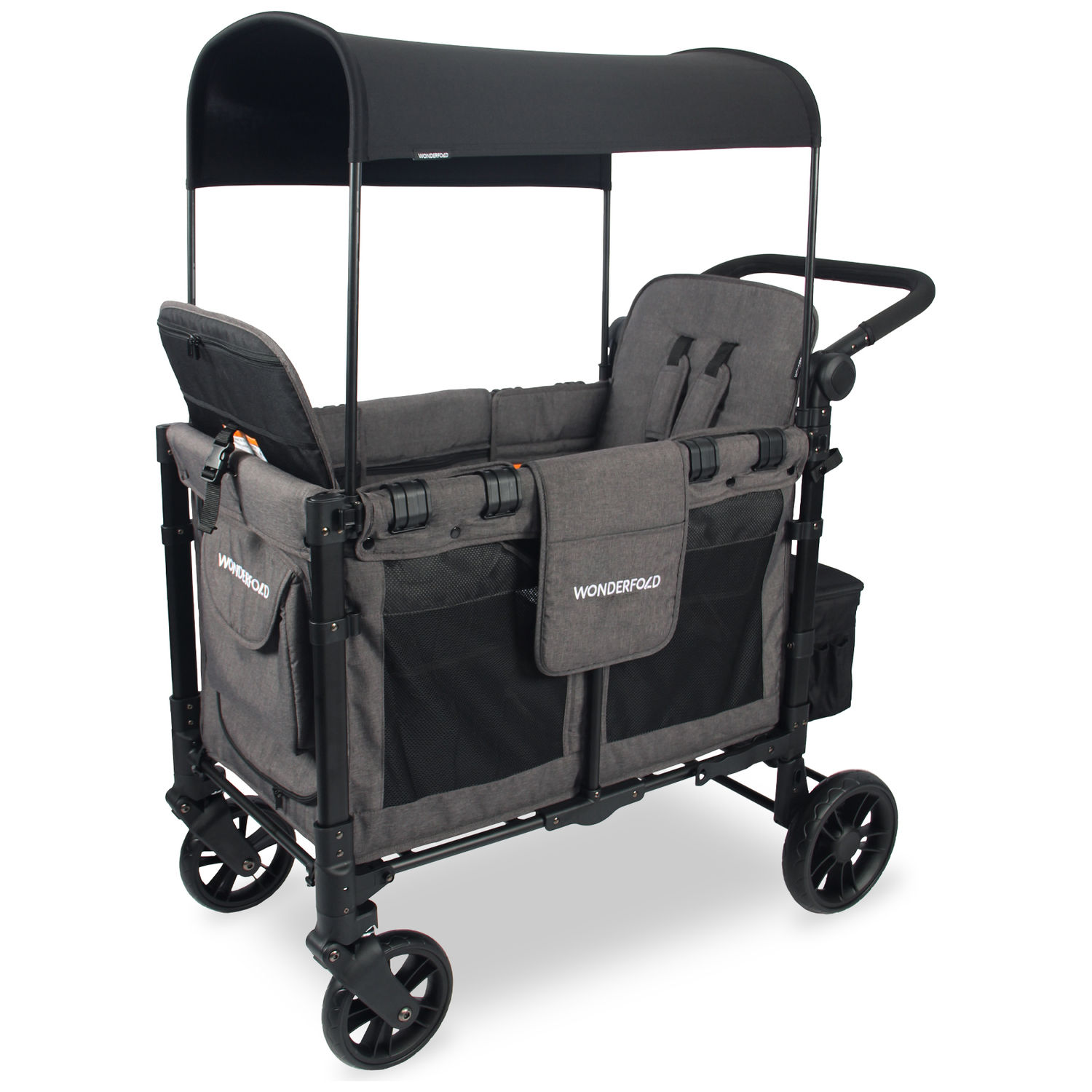 Chariot de transport enfant W2 Elite Charcoal Gray (2 places)