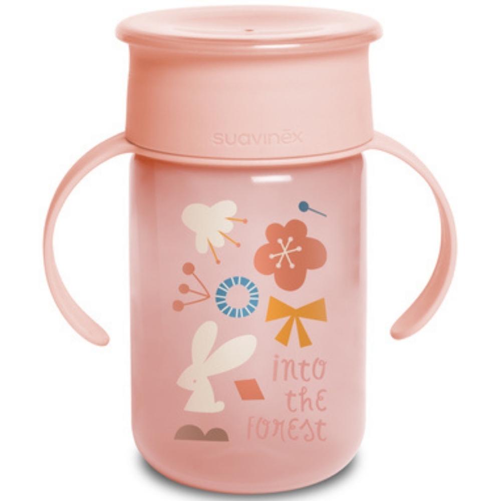 Tasse d'apprentissage 360° Into the forest rose (340 ml) (Suavinex) - Image 2