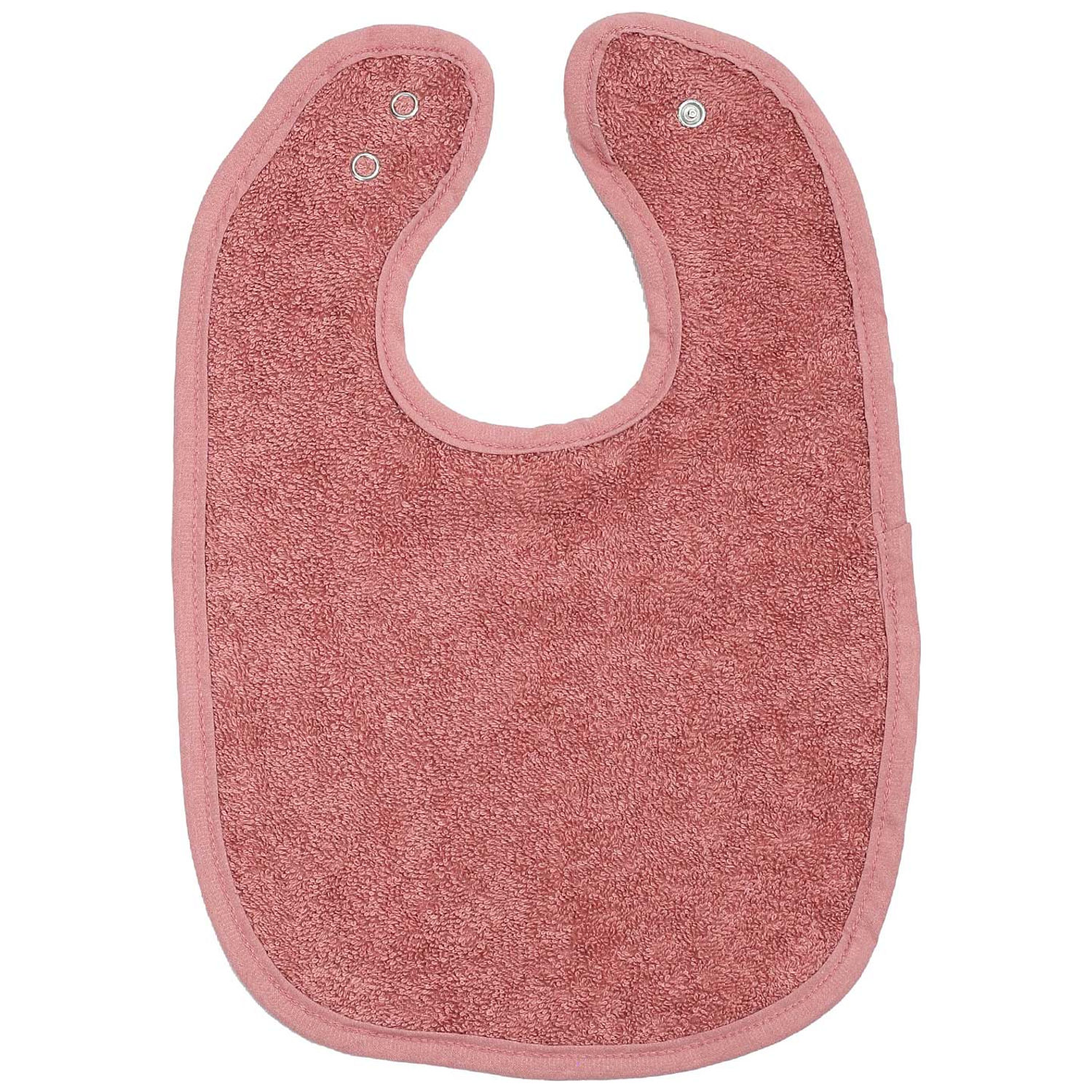 Bavoir premier âge en éponge Rose