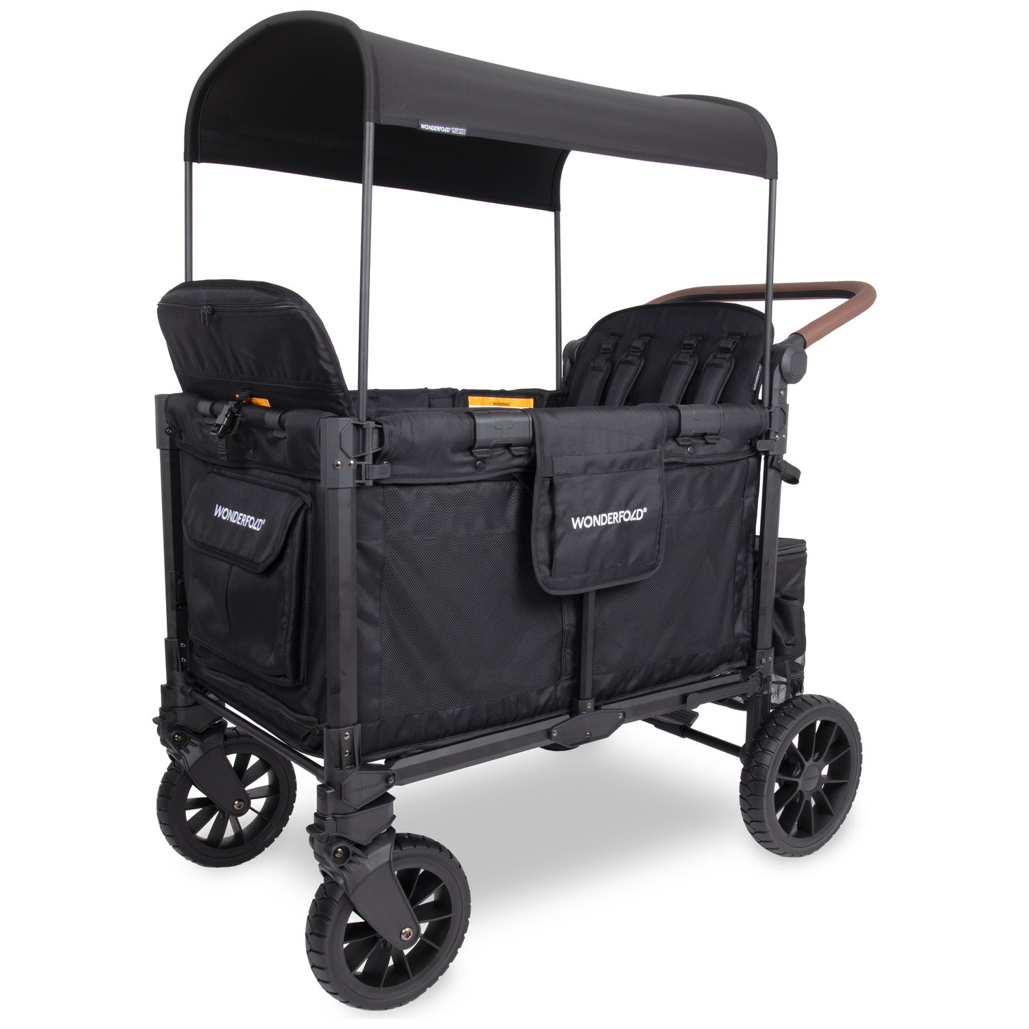 Chariot de transport enfant W4 Luxe Pro Jet Black (4 places)