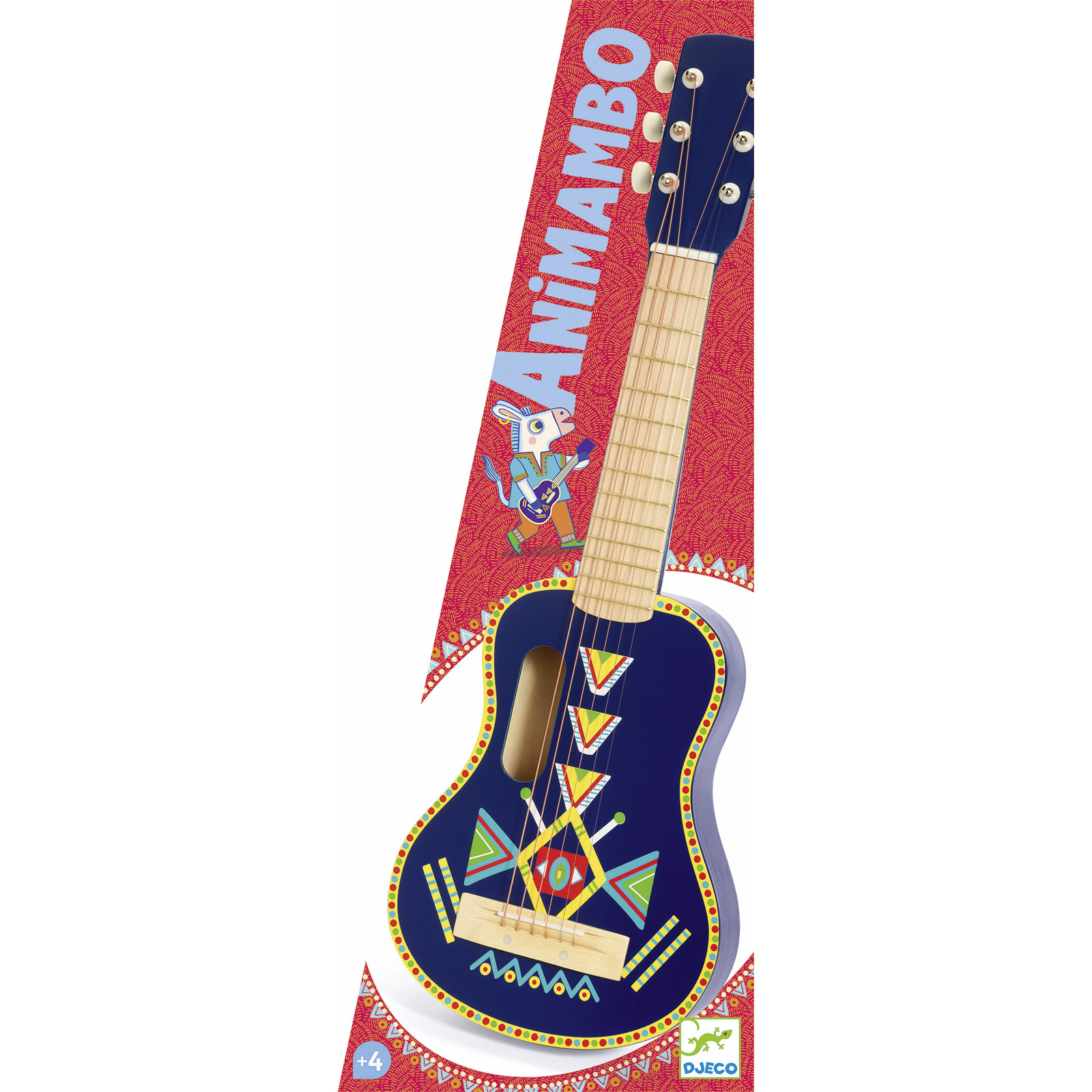 Guitare 6 cordes métalliques Animambo (Djeco) - Image 1