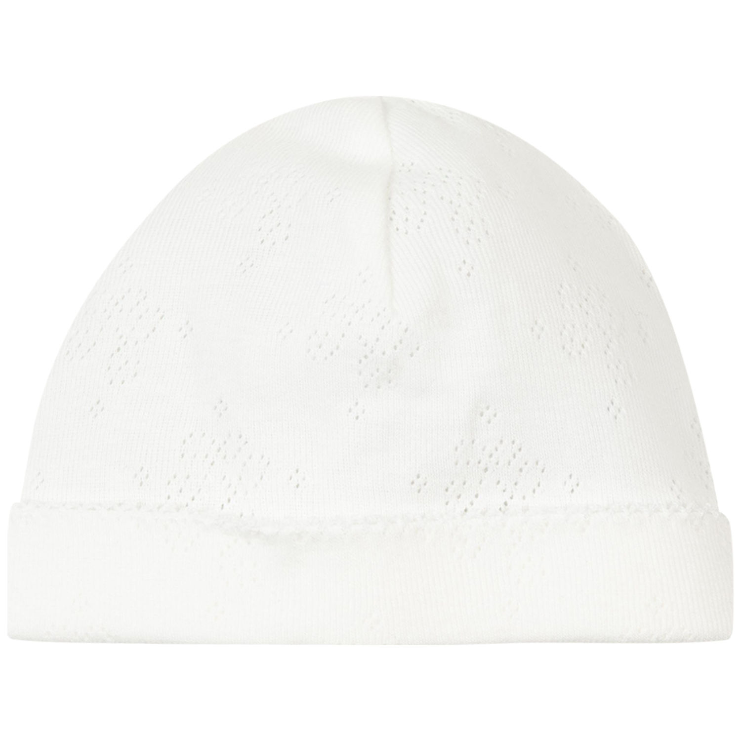 Bonnet de naissance en coton bio écru (1-3 mois) (Tartine et Chocolat) - Image 1