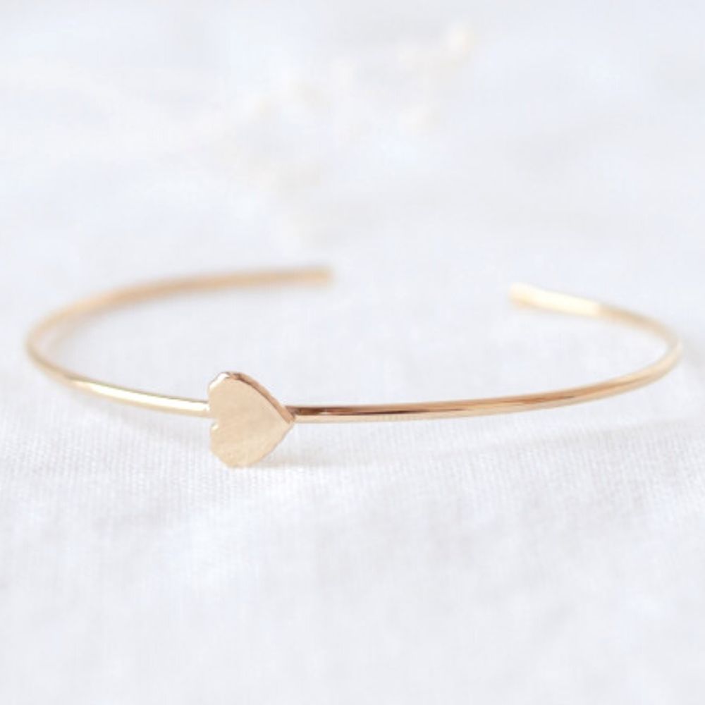 Jonc Joséphine en plaqué or jaune (personnalisable) (Mon Petit Poids) - Image 4