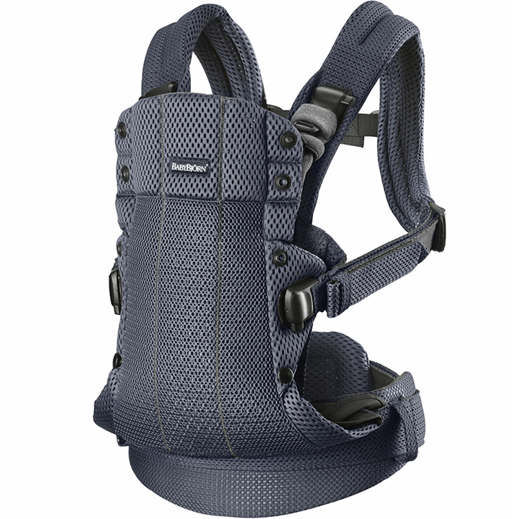 Porte b&eacute;b&eacute; Harmony tissu Mesh 3D gris anthracite