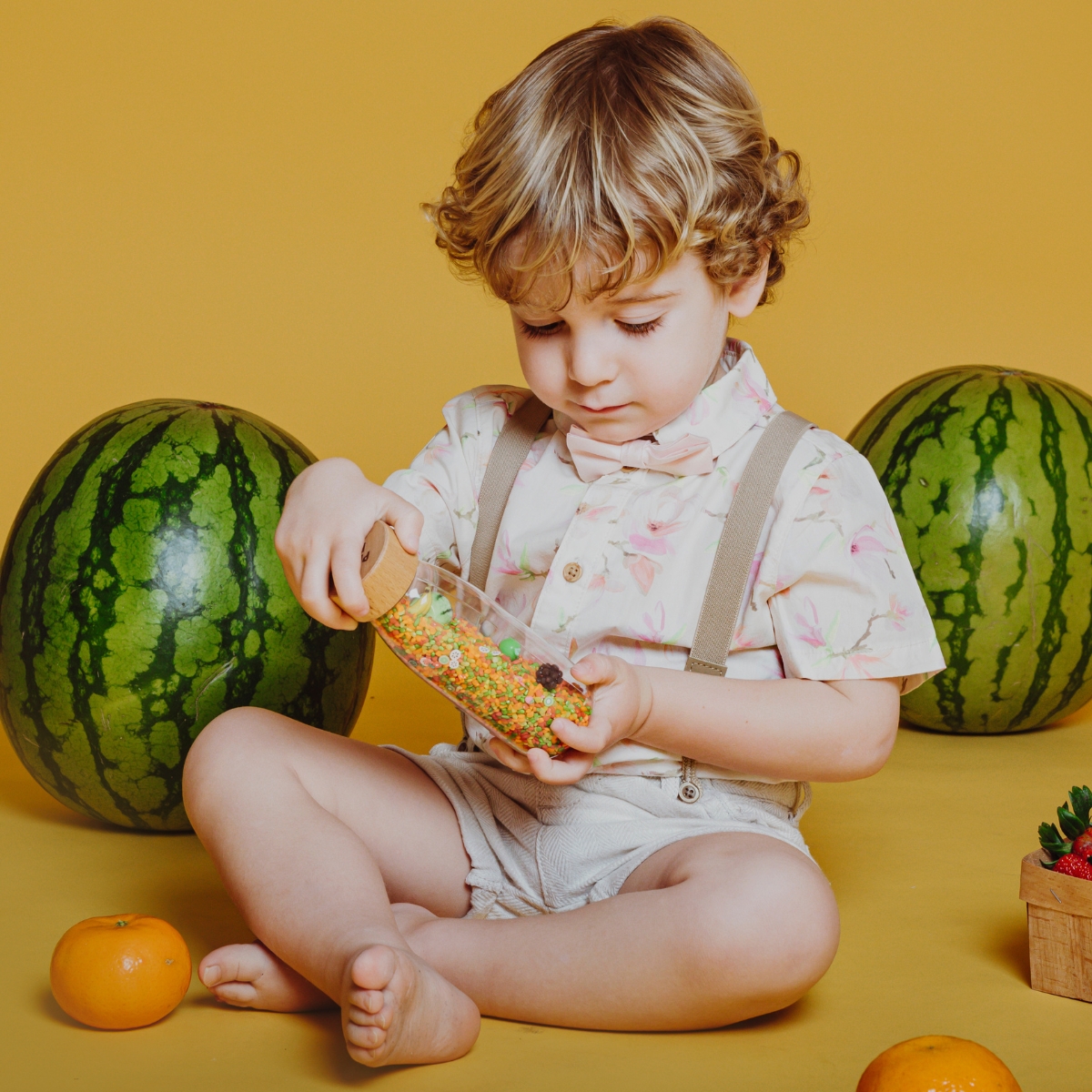 Bouteille sensorielle Learn bottle Fruits (Petit Boum) - Image 4