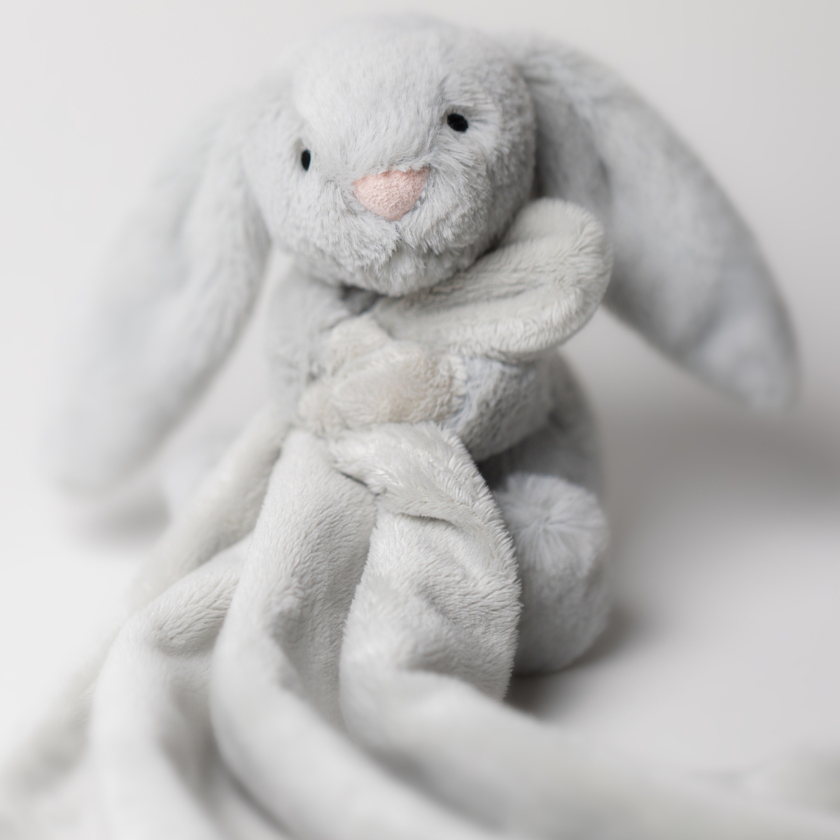 Doudou plat Bashful Lapin Silver (34 cm) (Jellycat) - Image 2