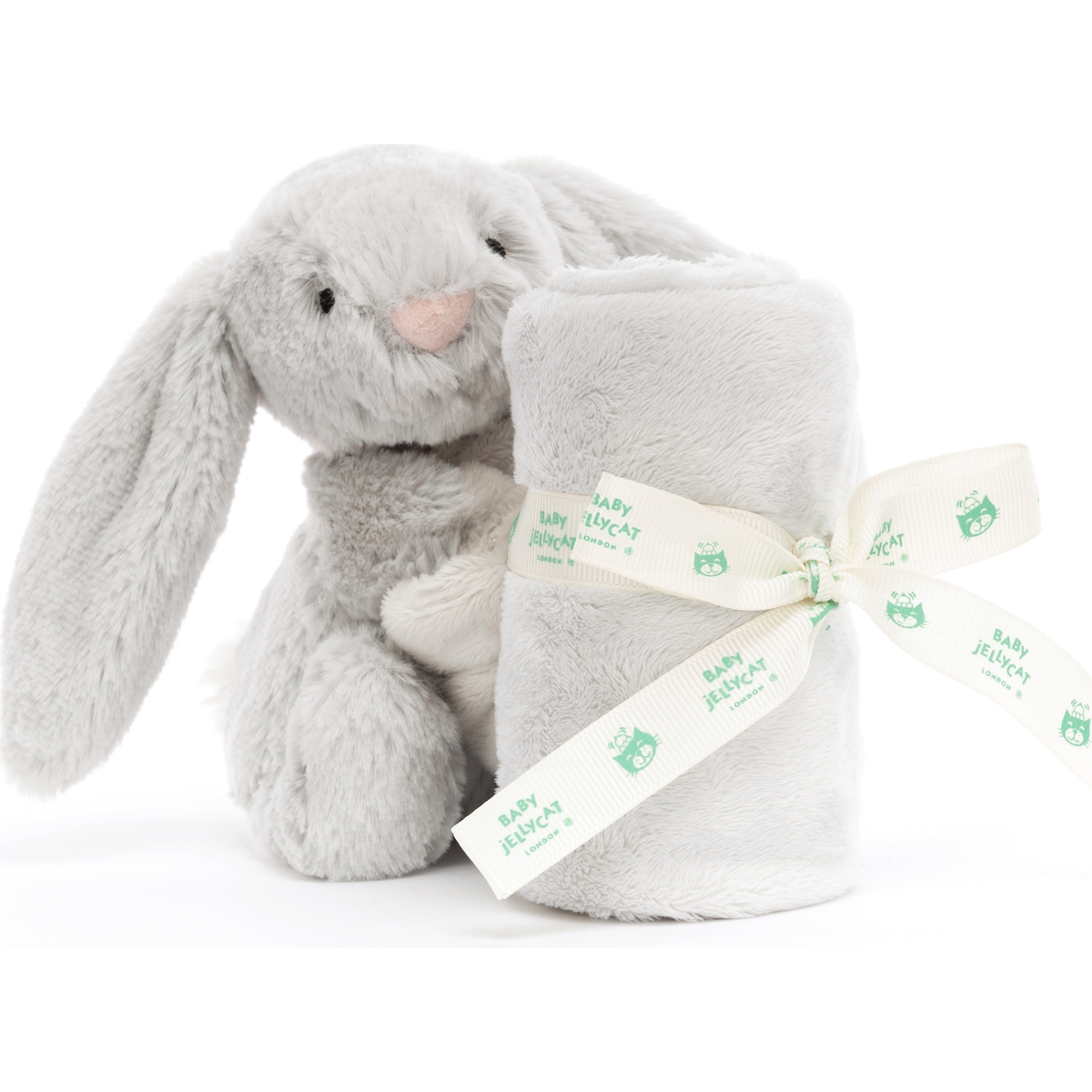 Doudou plat Bashful Lapin Silver (34 cm) (Jellycat) - Image 5