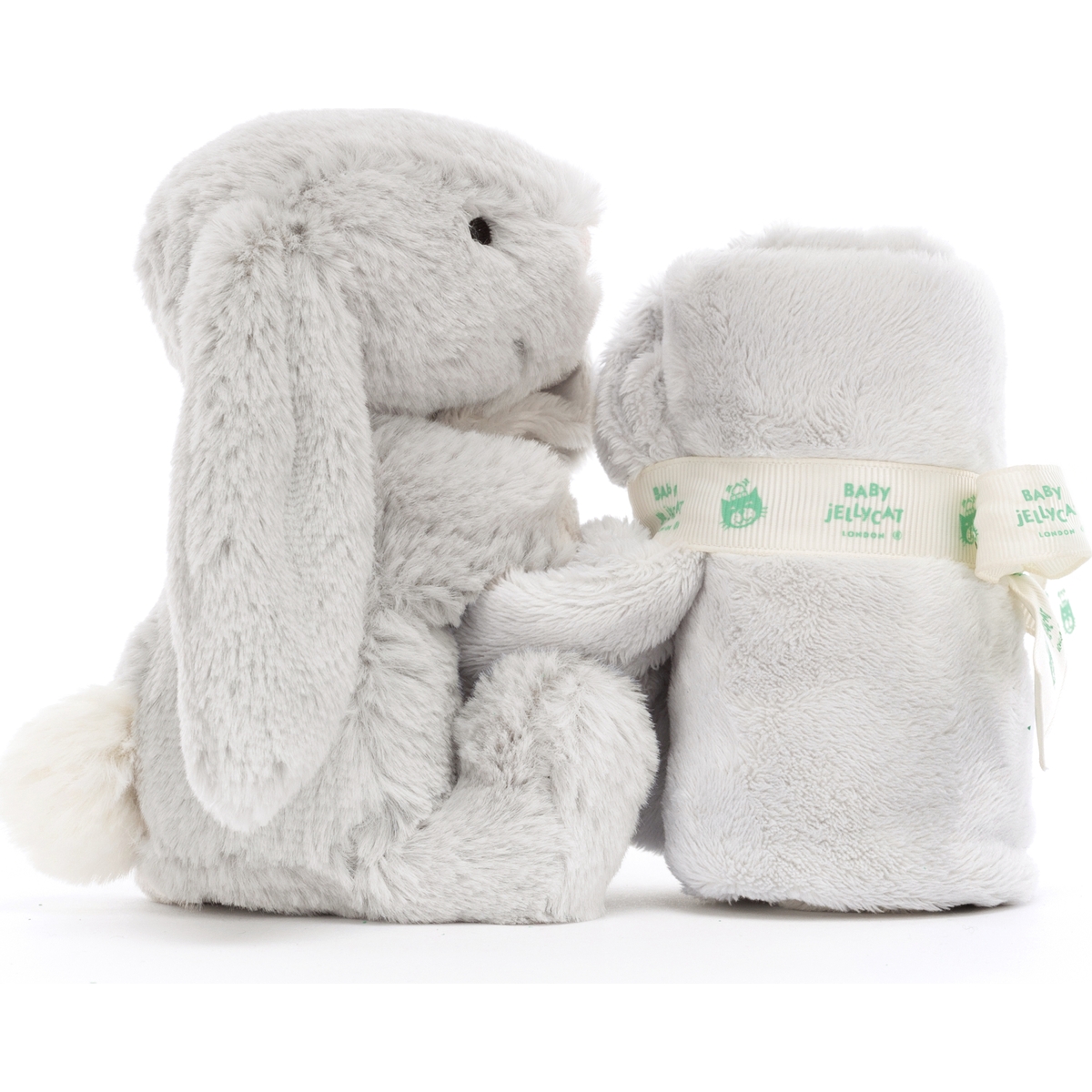 Doudou plat Bashful Lapin Silver (34 cm) (Jellycat) - Image 6