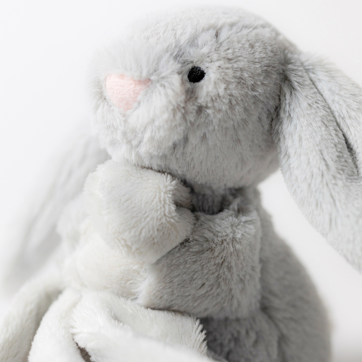 Doudou plat Bashful Lapin Silver (34 cm) (Jellycat) - Image 8