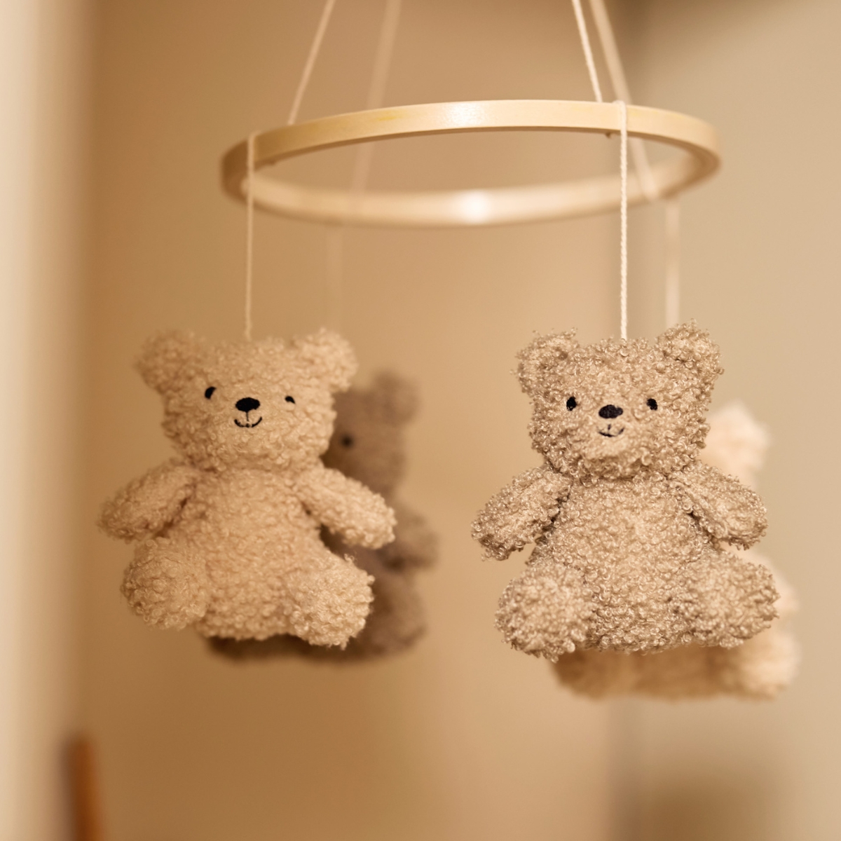 Mobile bébé Teddy Bear Olive Green-Naturel (Jollein) - Image 4