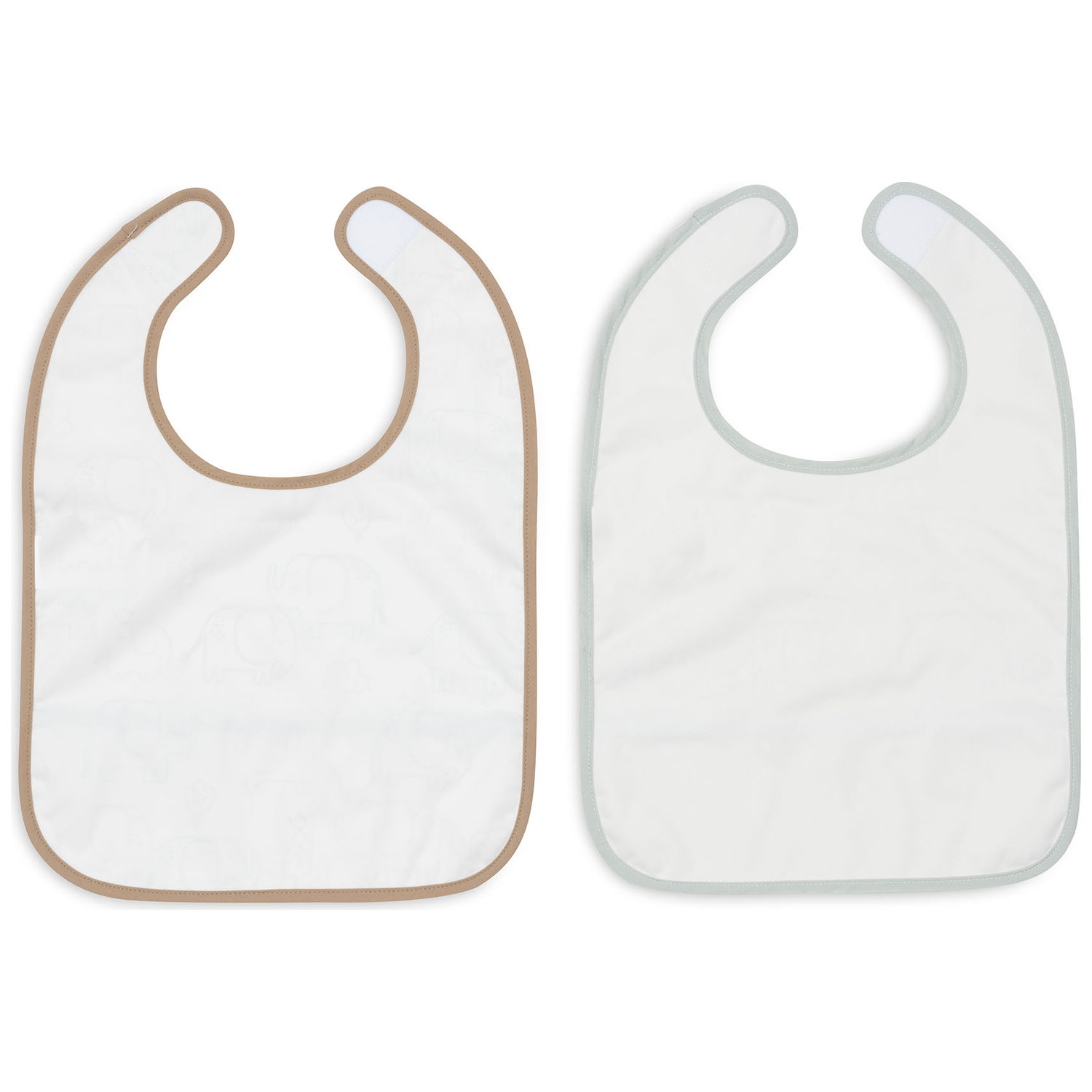 Lot de 2 bavoirs plastifiés Elephant Tales (Jollein) - Image 4