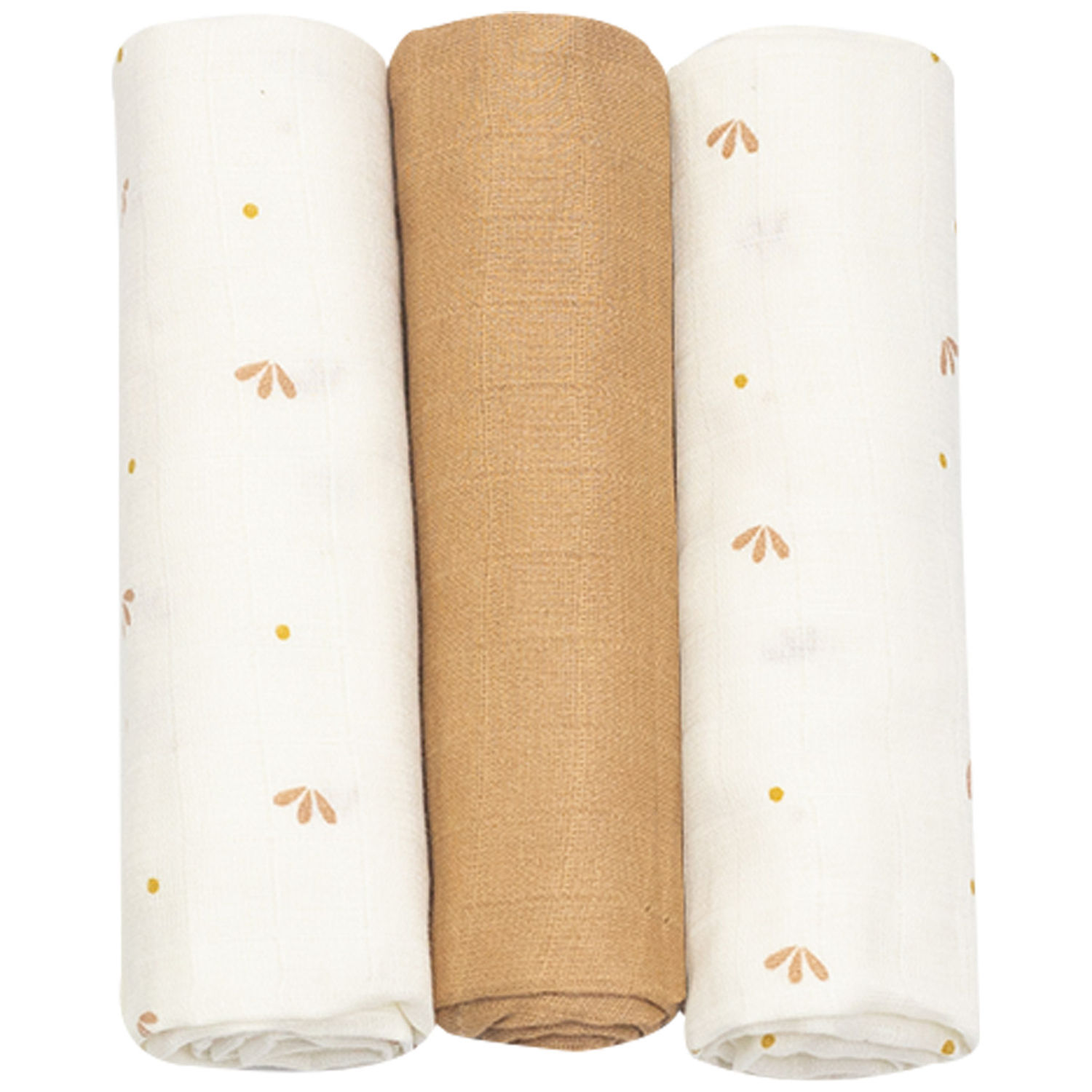 Lot de 3 langes en mousseline Gatsby écru (70 x 70 cm) (Trois Kilos Sept) - Couverture