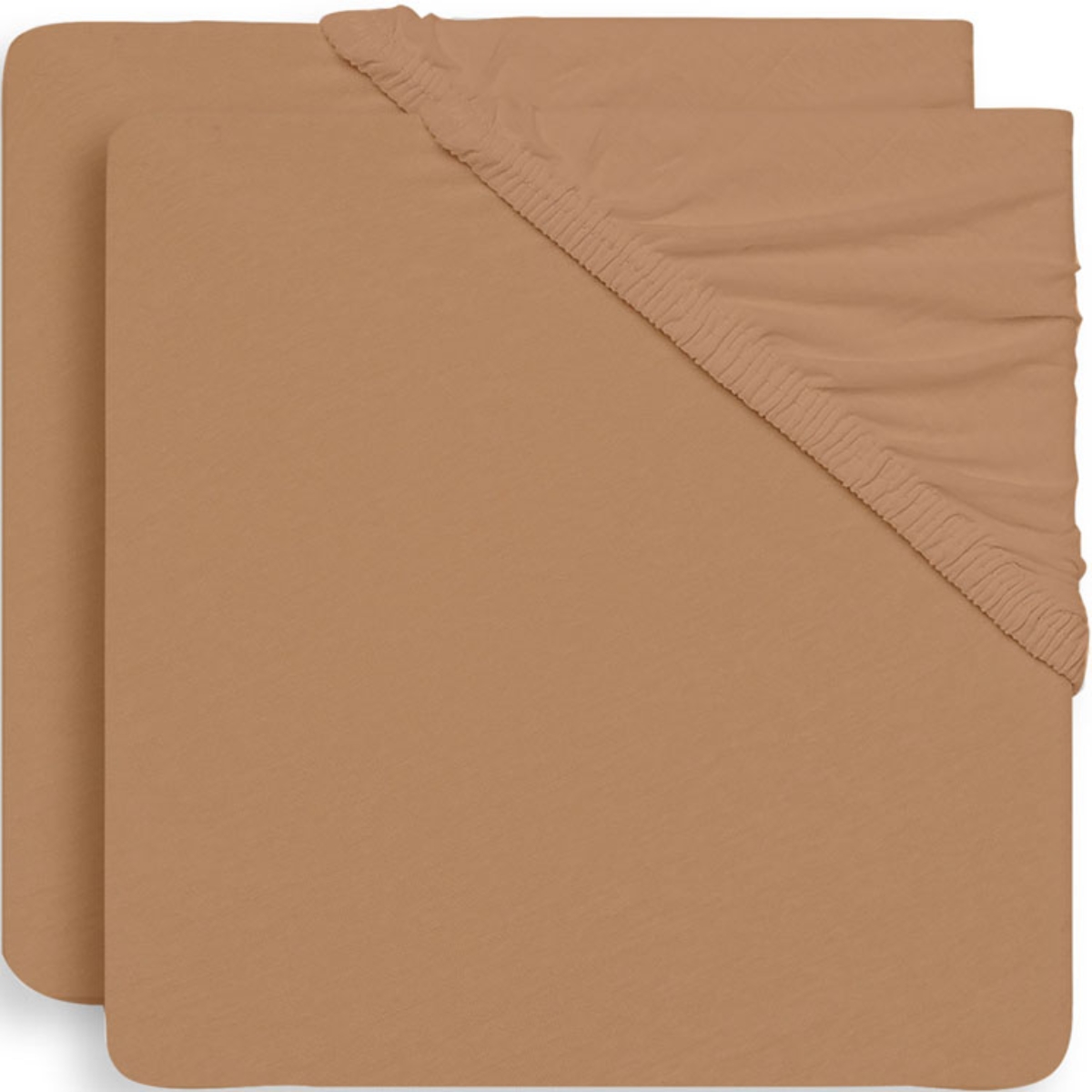 Jollein - Lot de 2 draps housses de berceau Biscuit (40 x 80 cm)