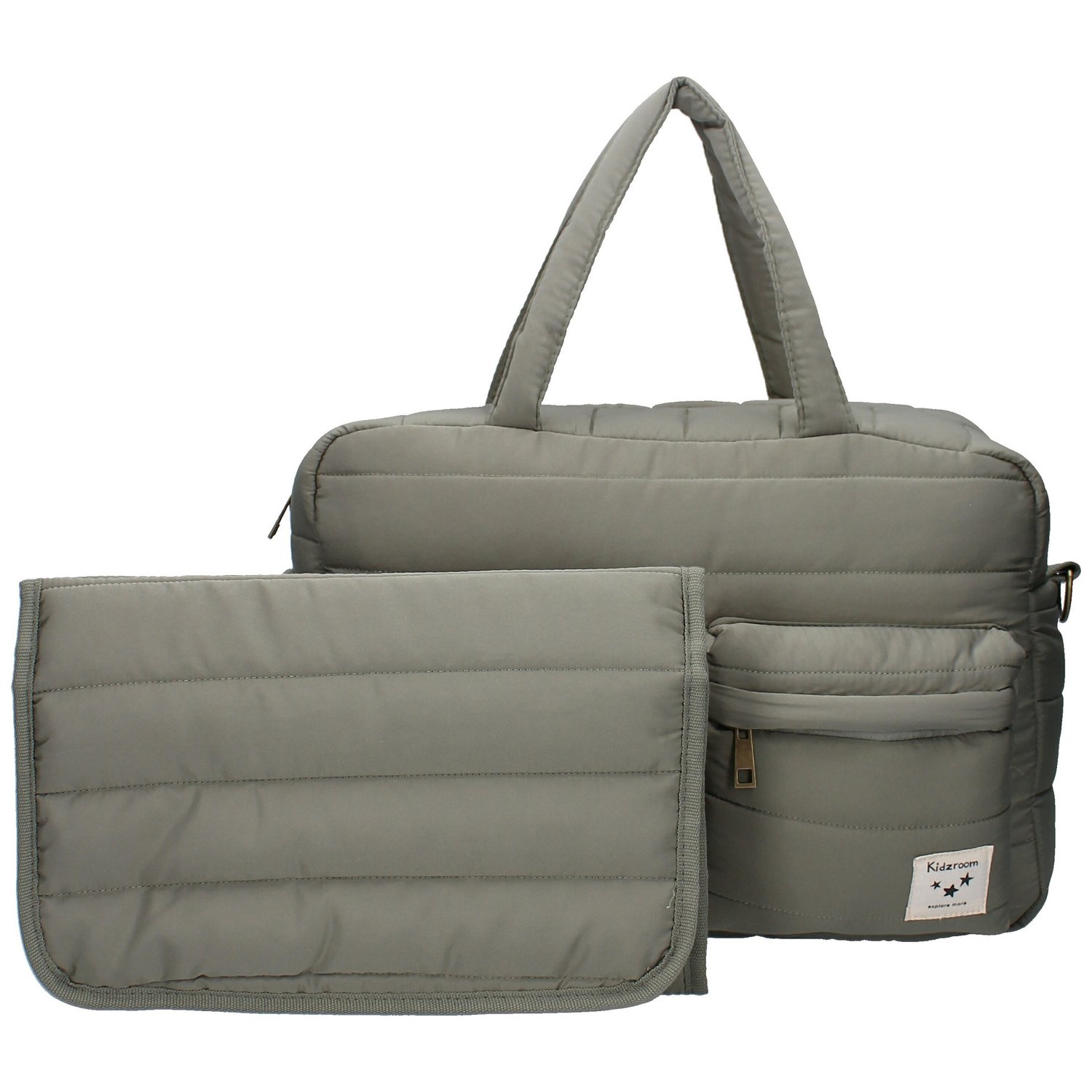 Kidzroom - Sac à langer matelassé imperméable vert