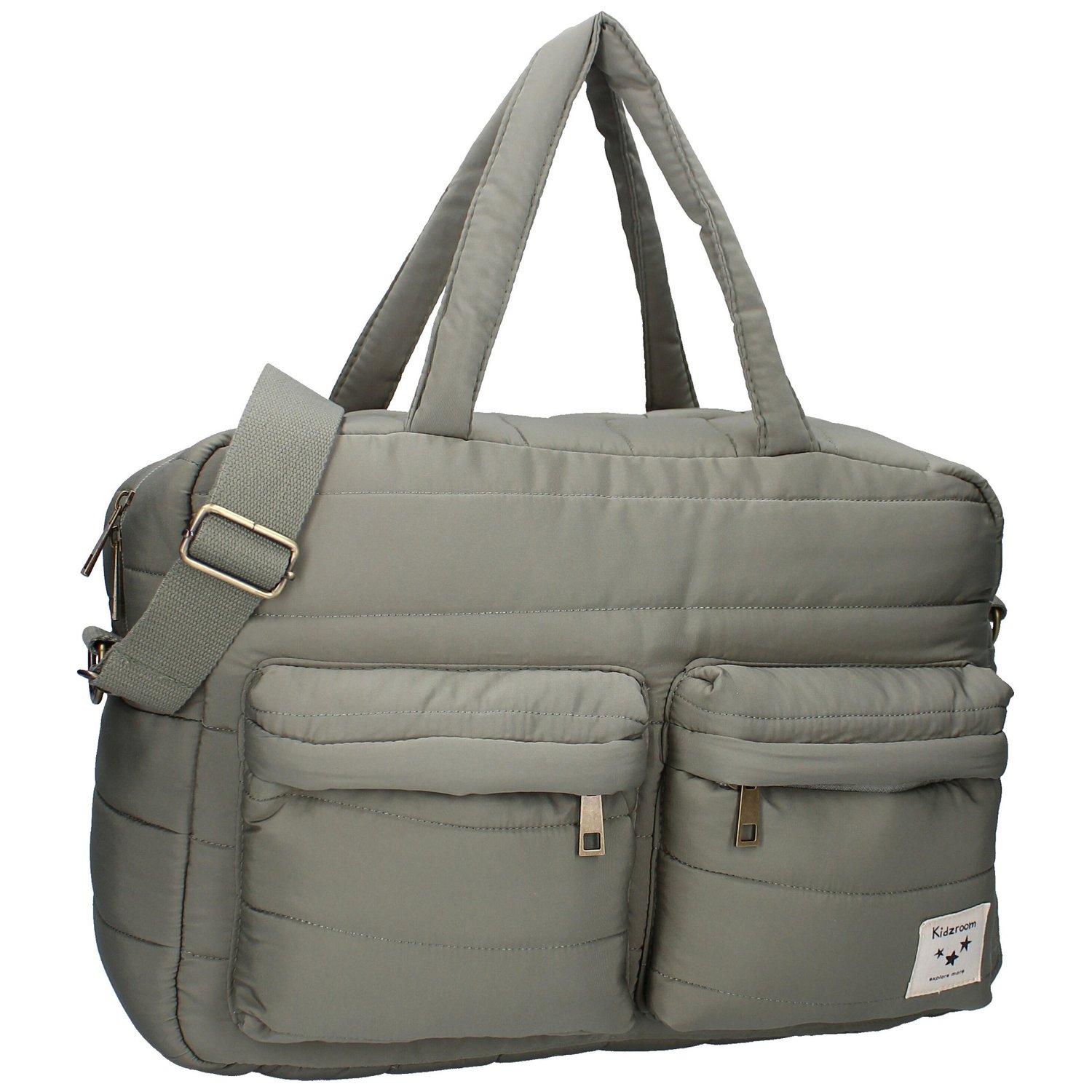 Sac à langer matelassé imperméable vert (Kidzroom) - Image 1