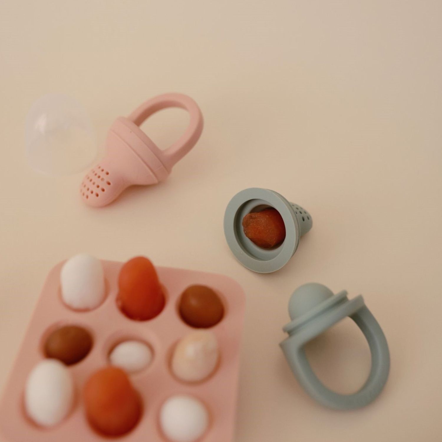 Coffret d'initiation au repas Fresh Food Blush (5 pièces) (Mushie) - Image 2