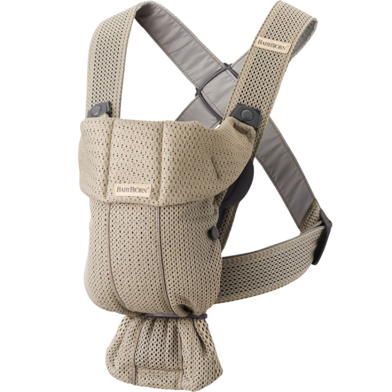 Porte-bébé Mini Mesh 3D gris (BabyBjörn) - Image 1
