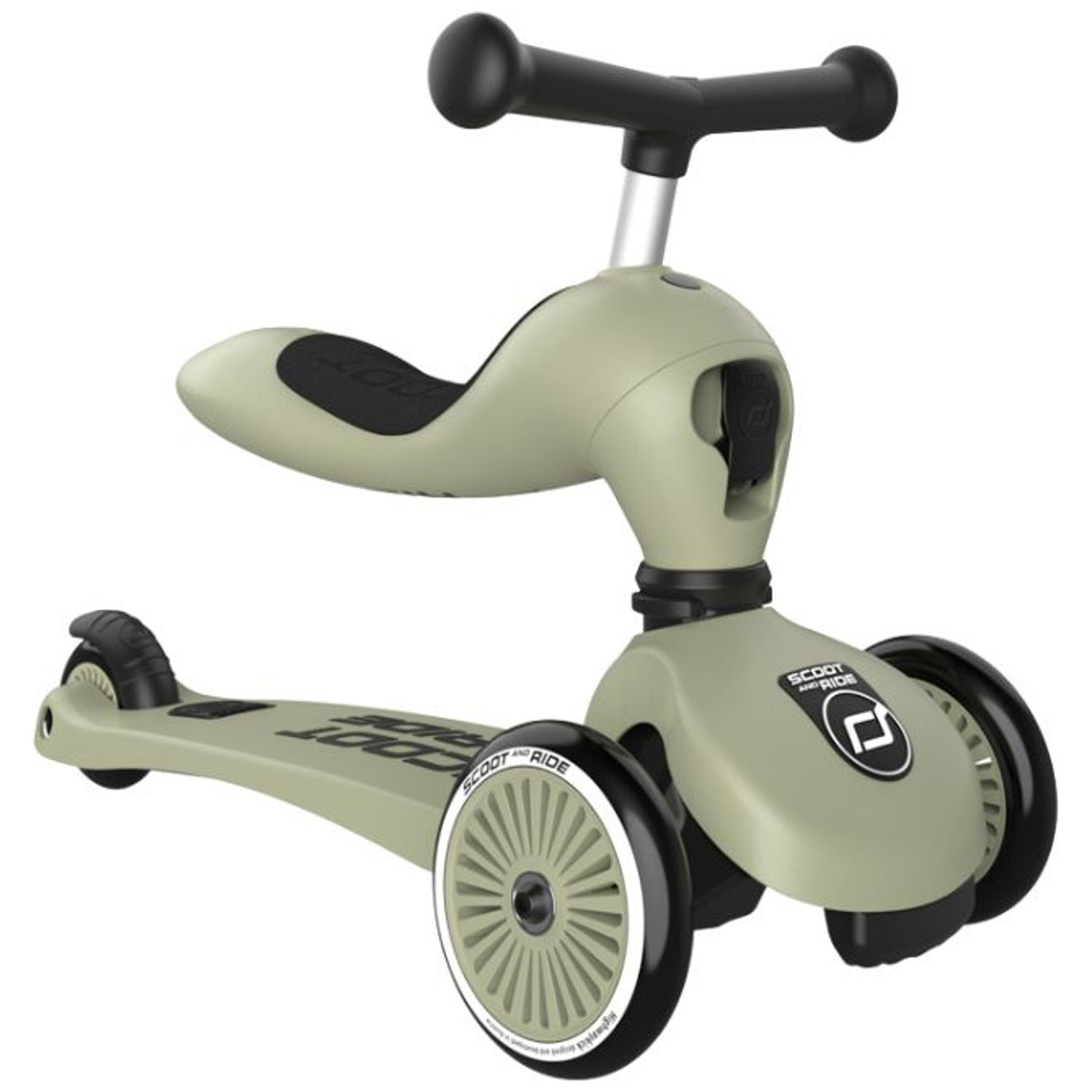 Scoot And Ride - Porteur évolutif en trottinette Highwaykick 1 Olive