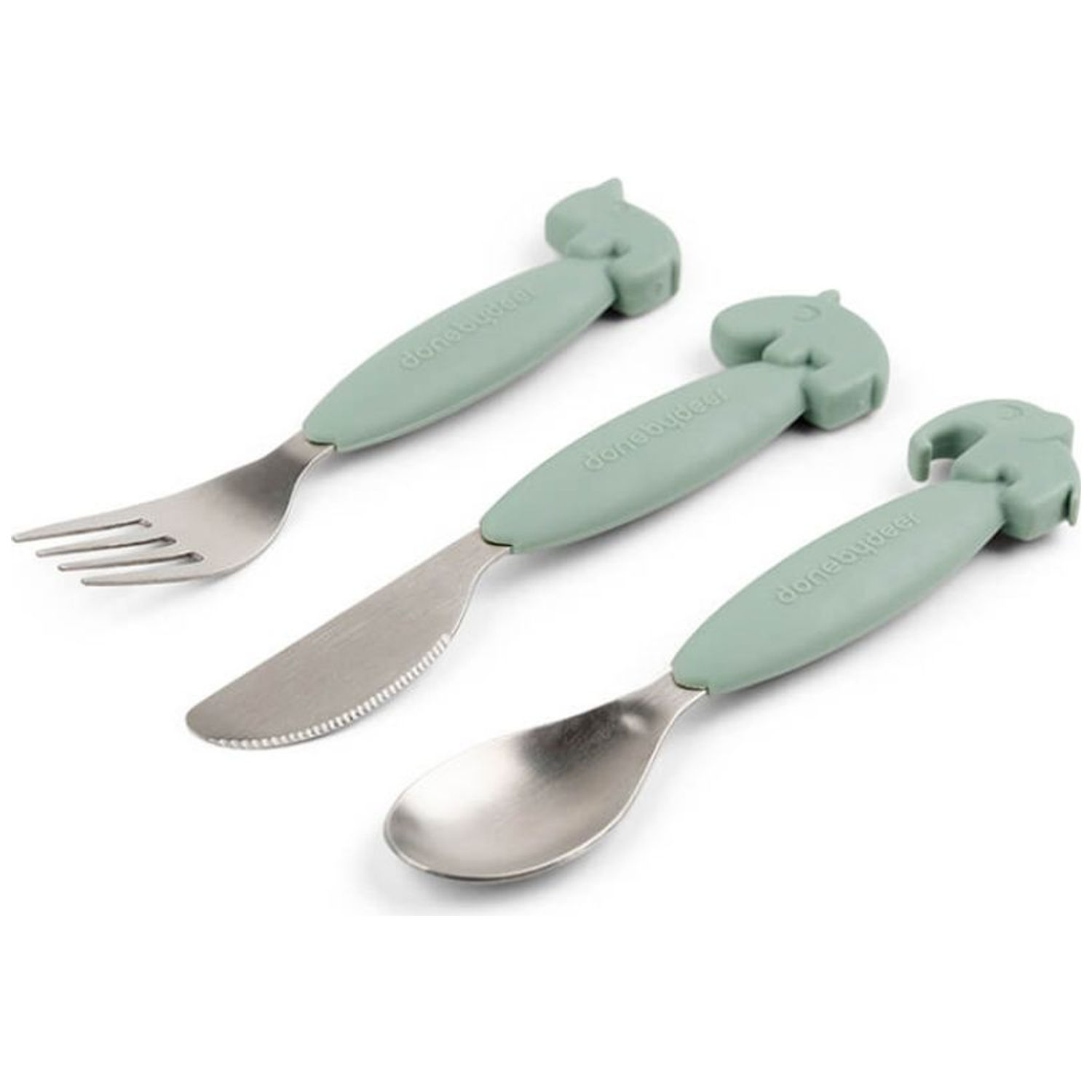 Set de 3 couverts Easy-grip Deer friends Vert (Done by deer) - Image 5