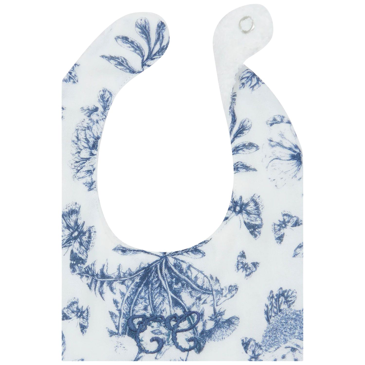 Tartine et Chocolat - Bavoir bandana Toile de Jouy bleu