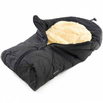 Kaiser - Chancelière Little Sheepy noir - peau d'agneau amovible (0-24 mois)