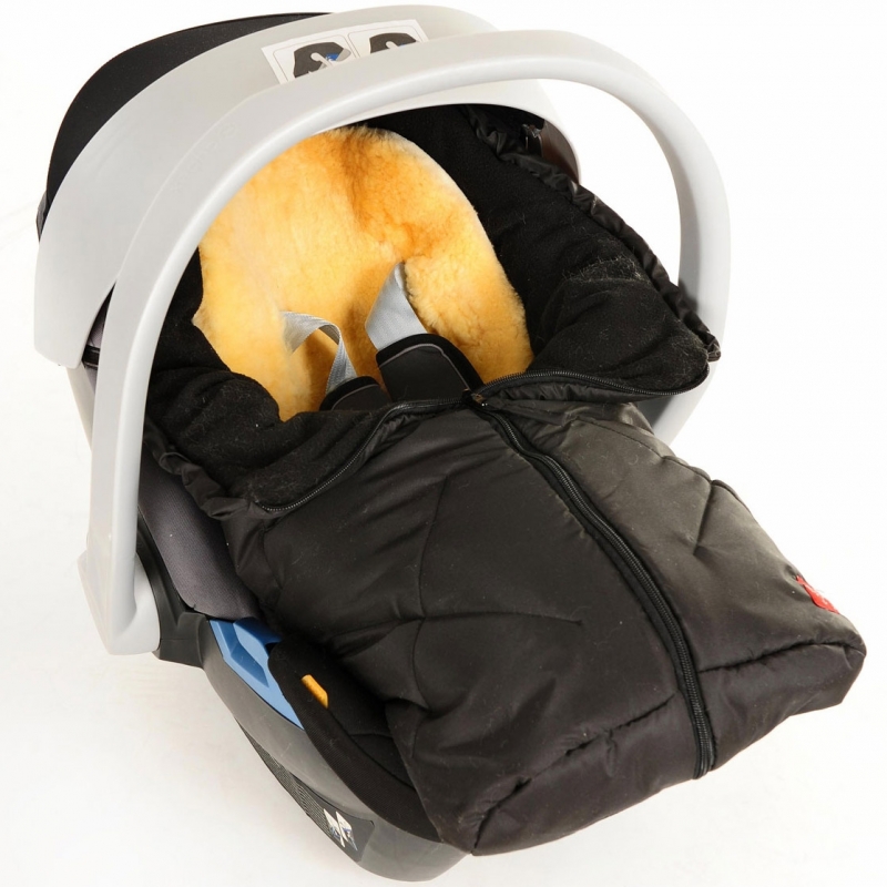 Chancelière Little Sheepy noir - peau d'agneau amovible (0-24 mois) (Kaiser) - Image 3