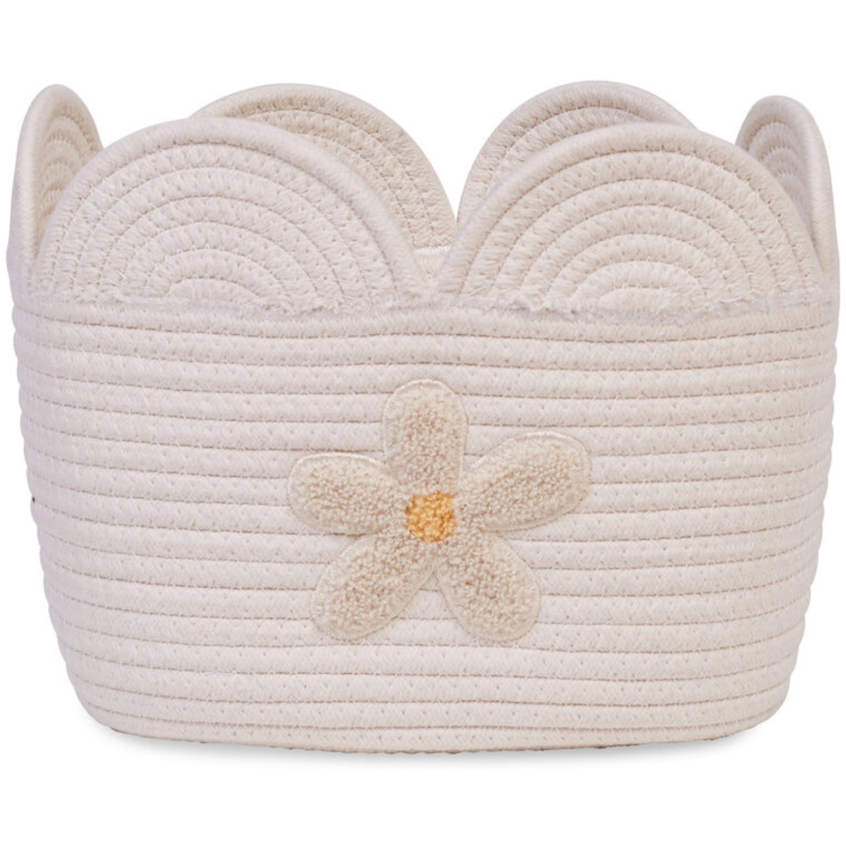 Panier de rangement Fleur écru (30 x 20 cm) (Childhome) - Image 1