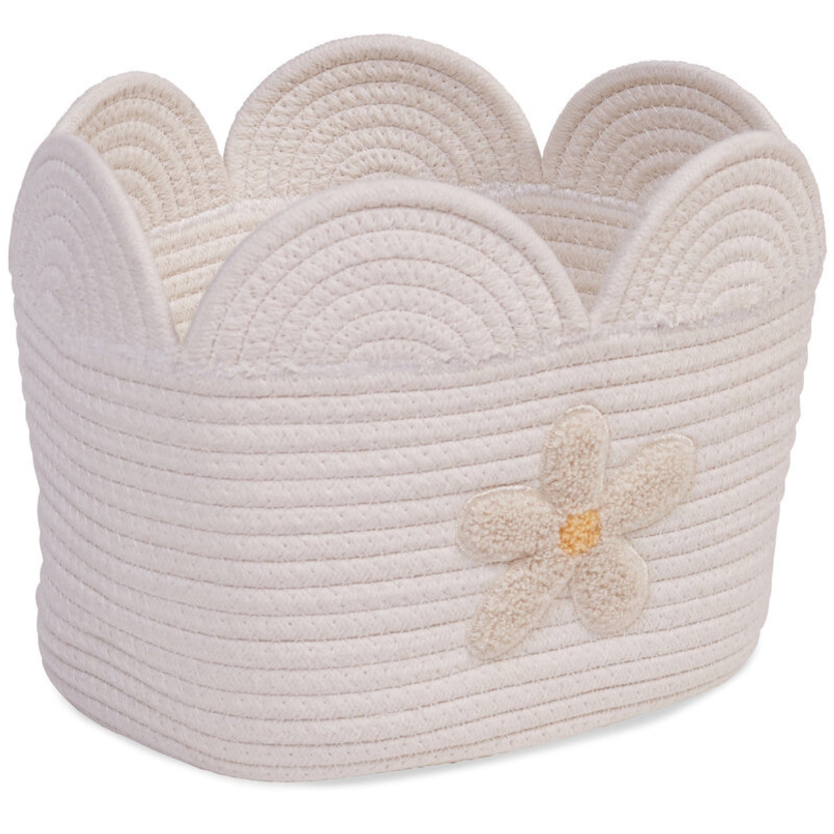 Panier de rangement Fleur écru (30 x 20 cm) (Childhome) - Image 5
