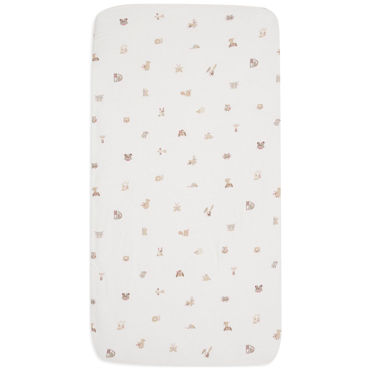 Drap housse en jersey Animal Friends (70 x 140 cm) (Jollein) - Image 4