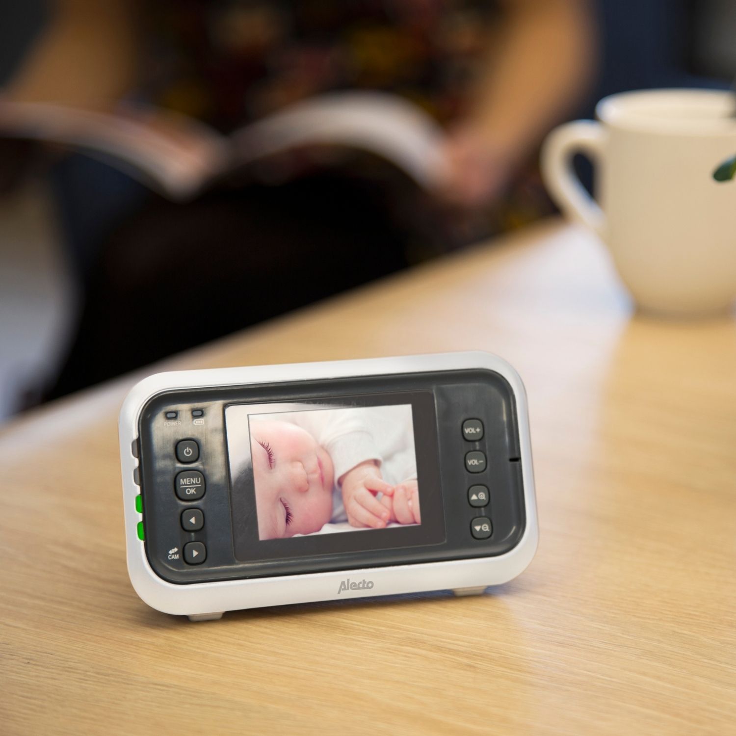 Babyphone avec caméra et écran couleur 2,4 pouces Blanc-Anthracite (Alecto) - Image 4