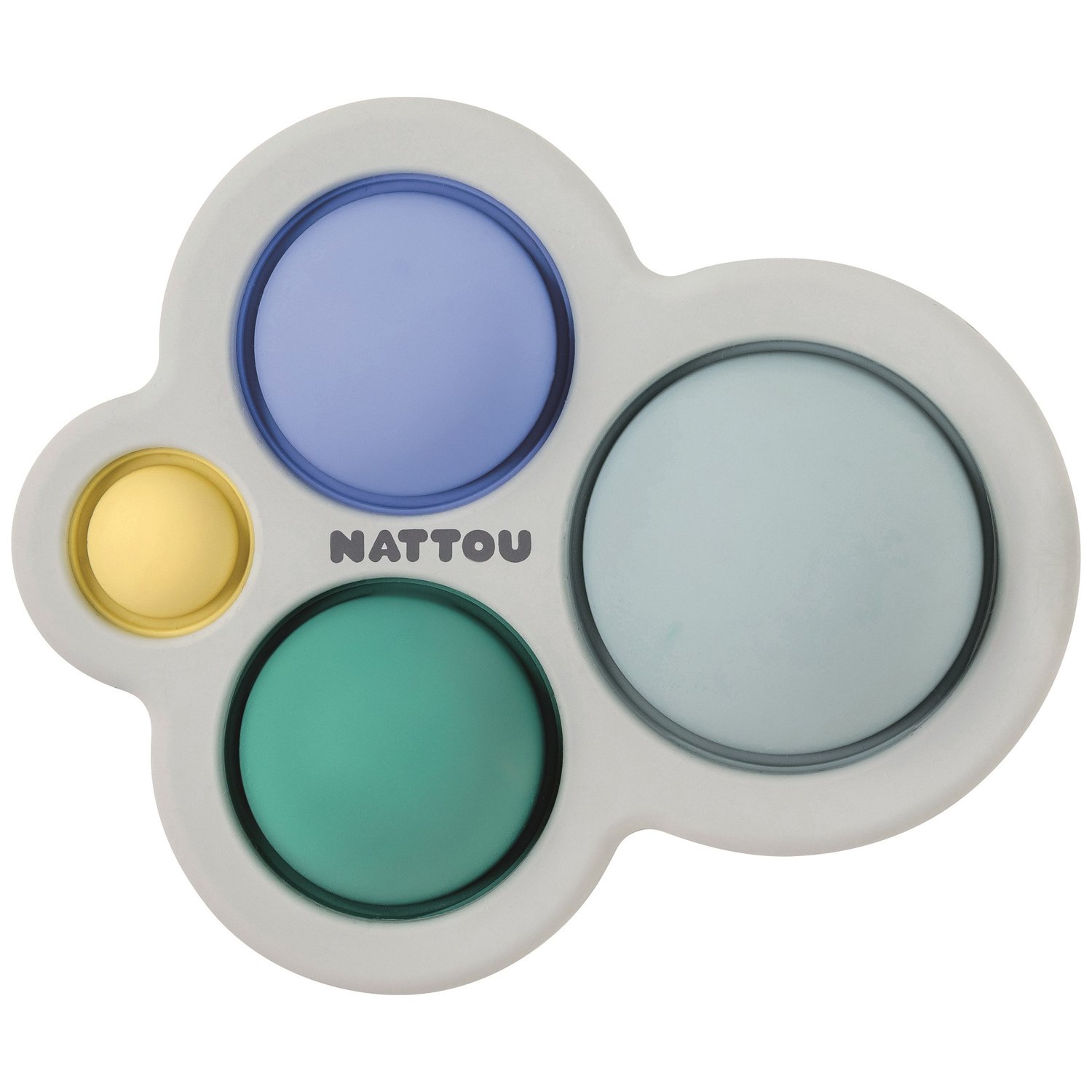 Nattou - Pop-it en silicone Bleu